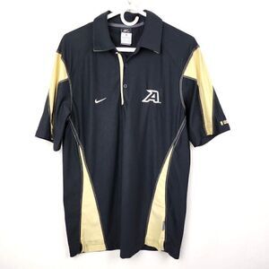 Nike DRI FIT US Army Black Knights Black Short Sleeve Polo Shirt Mens sz S